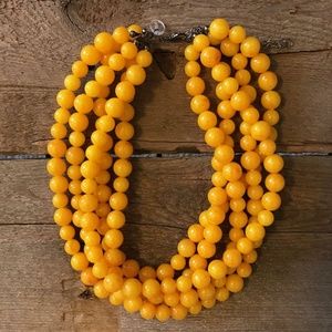 Vintage Lucite Sylvie Statement Beaded Necklace